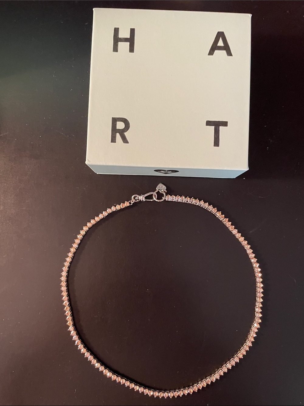 Hart Aurora tennis necklace.